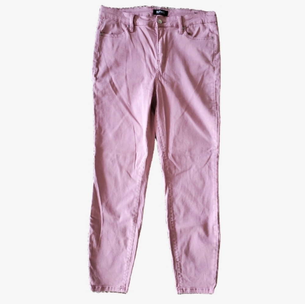 Buffalo David Bitton Havana High Rise Light Pink Ankle Jeans - Picture 1 of 3